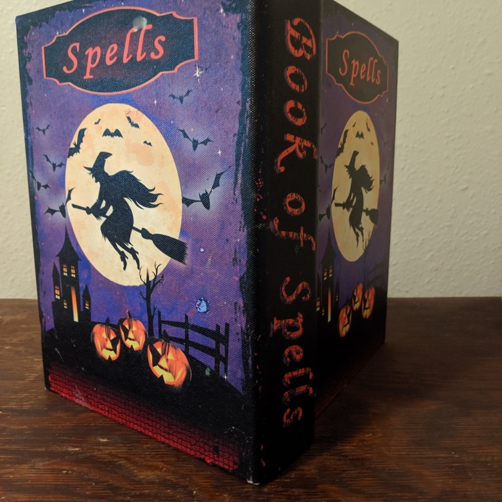 Halloween Book of Spells Decorative Box